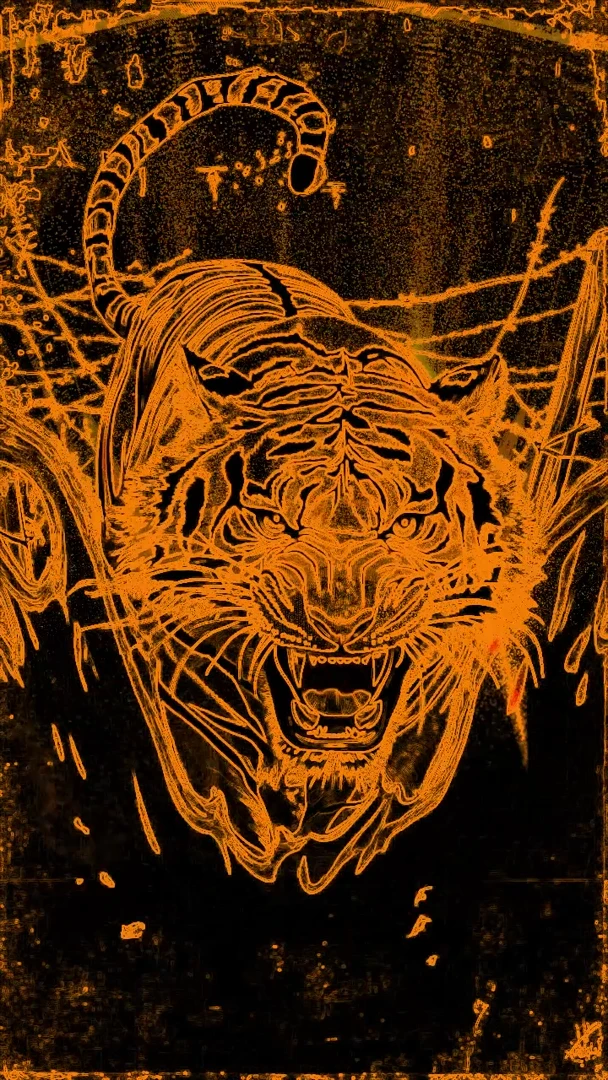tiger-outline